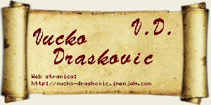 Vučko Drašković vizit kartica